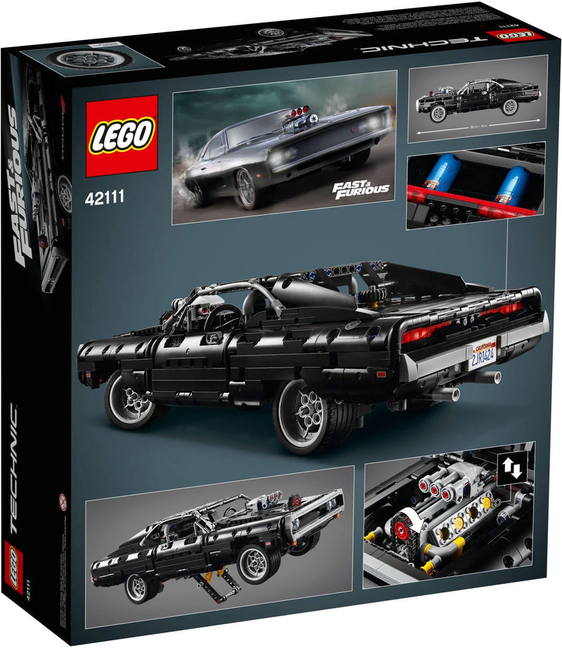 LEGO Technic 42111 La Dodge Charger de Dom, Maquette Voiture de Course a Construire Fast and Furious, Idée Cadeau