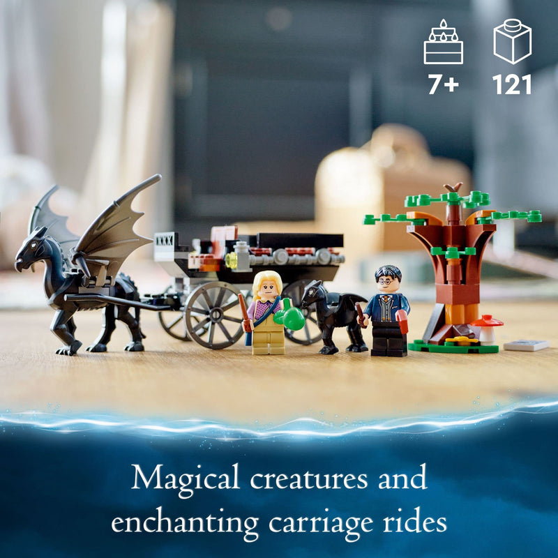 LEGO Harry Potter Hogwarts Carriage and Thestrals 76400 Building Toy Set from Order of The Phoenix Movie Featuring Luna Lovegood for Kids, Girls, and Boys Ages 7+ (121 Pieces)