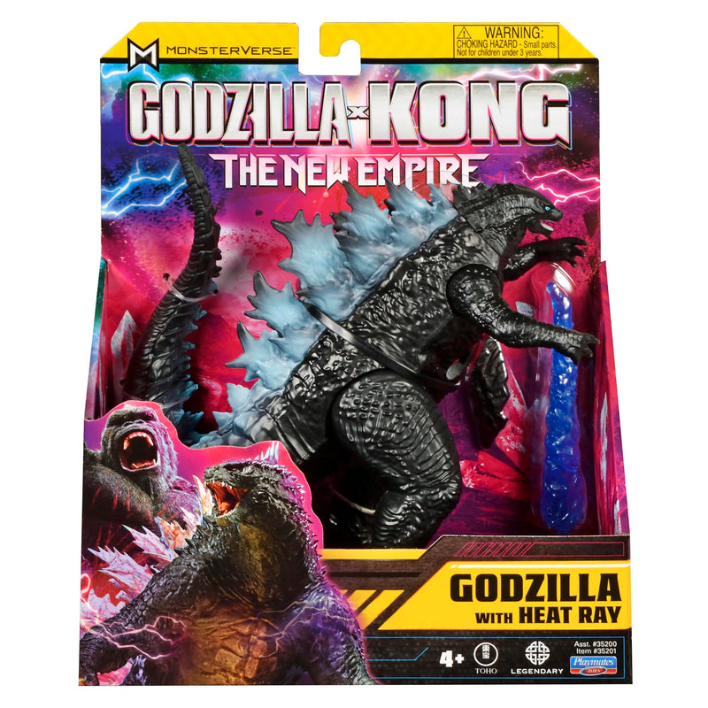 MonsterVerse Godzilla x Kong: The New Empire, 6-Inch Godzilla Original Action Figure Toy, Iconic Collectable Movie Character, Includes Heat Ray Power Feature, Suitable for Ages 4 Years+