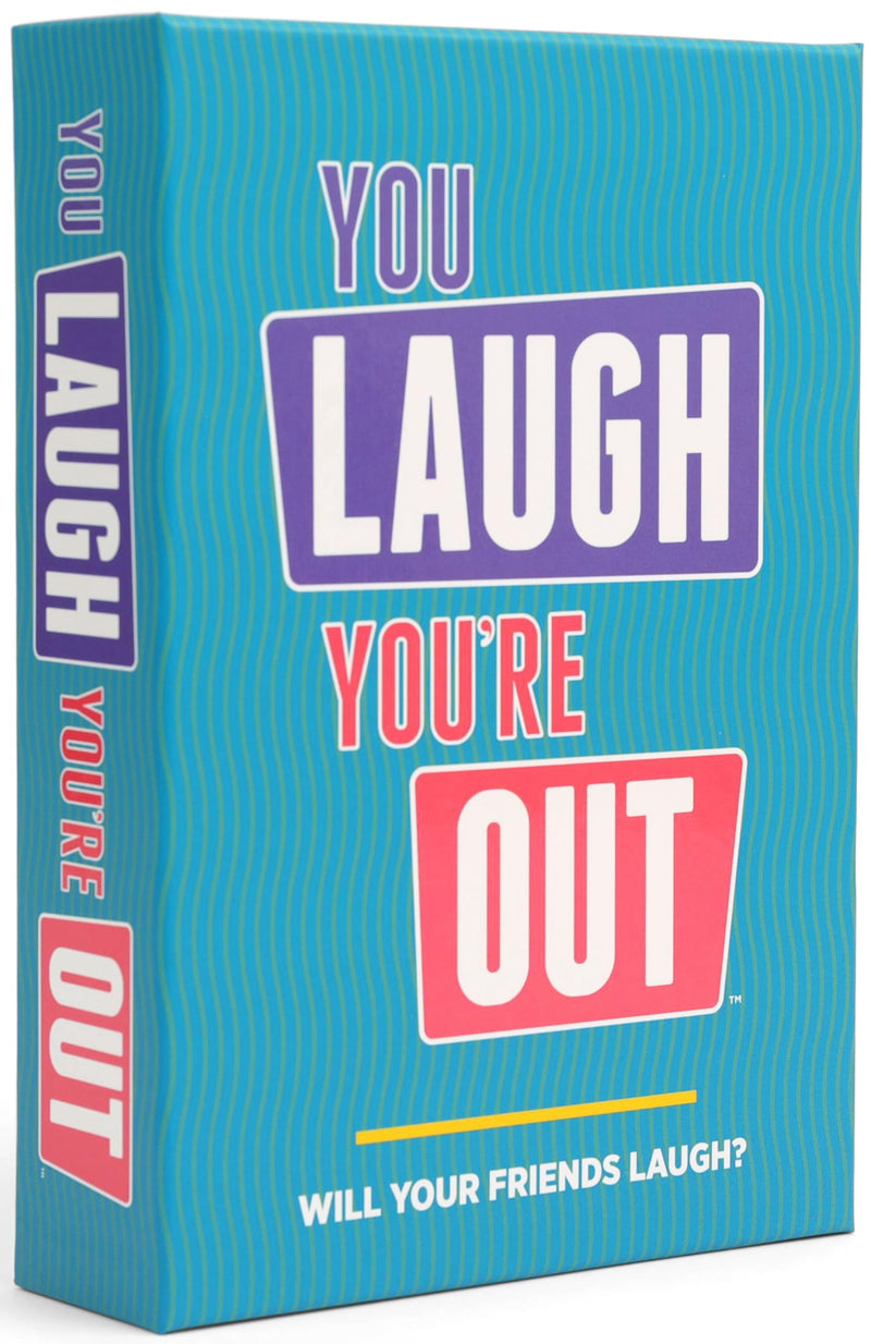 DSS Games You Laugh You're Out - A Family Party Game for People Who Can't Keep A Straight Face,Teal, Purple, Pink