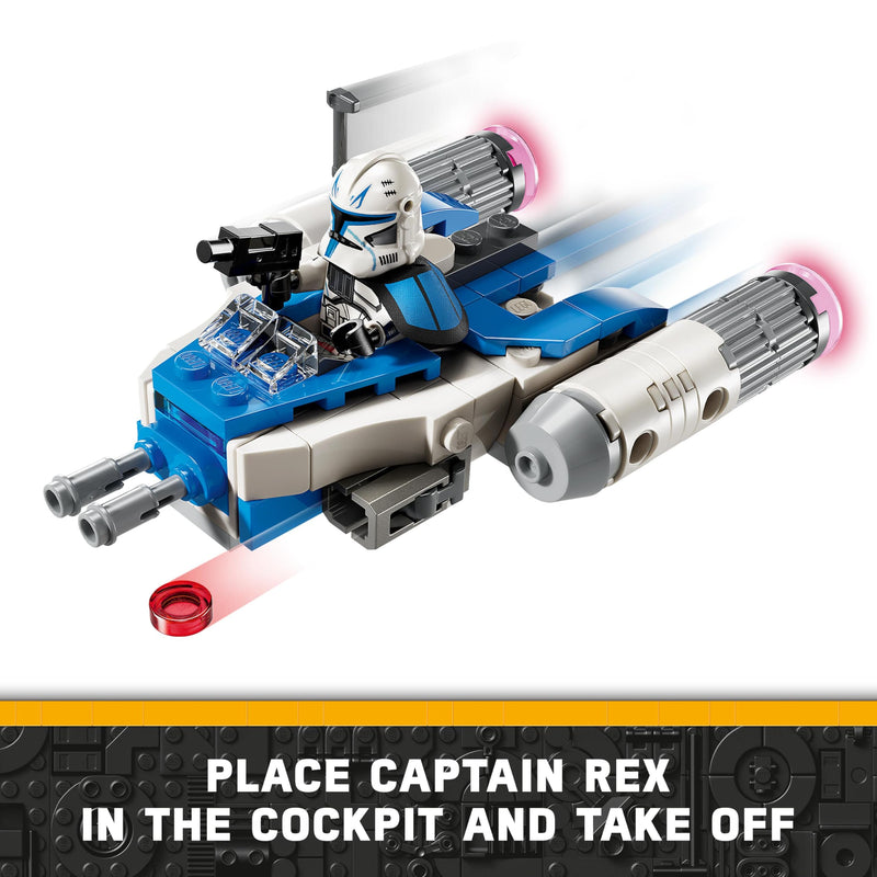 LEGO Star Wars Captain Rex Y-Wing Microfighter, Collectible The Clone Wars Starship Vehicle Toy with a Character Minifigure for 6 Plus Year Old Boys & Girls, Fantasy Gift Idea for Kids 75391