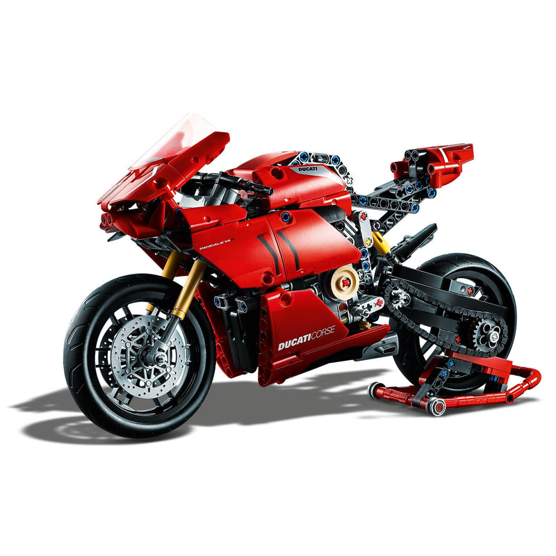 LEGO Technic Ducati Panigale V4 R 42107 Motorcycle Toy Building Kit (646 pieces), Build A Model Motorcycle, Featuring Gearbox and Suspension