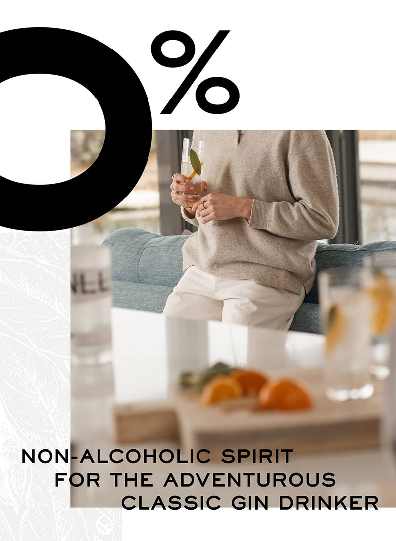 New London Light 'First Light' - Alcohol Free Gin, 70cl | Drink With Tonic | Dry Juniper, Citrus and Ginger Flavours | We support 1% for the oceans