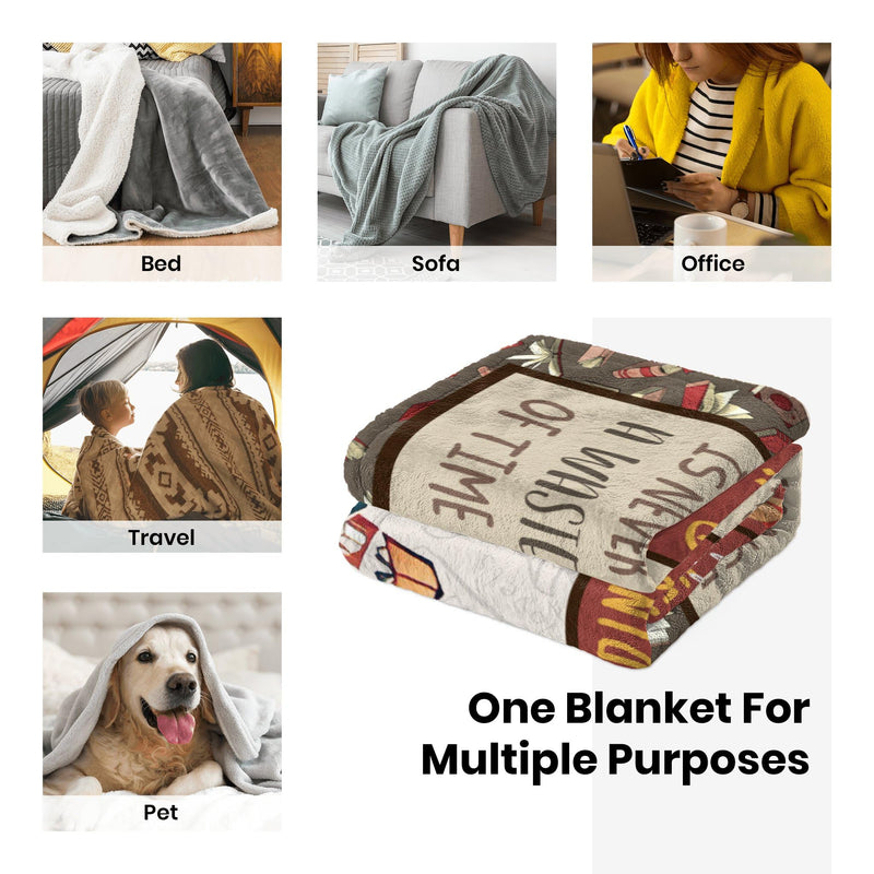 Fiwbnasz Book Lovers Blanket Gift, Book Reading Librarian Gifts Throw Blanket 50"x60", Book Club Gifts for Reading Lover Bookish, Book Lover Birthday Christmas Graduation Blanket Gift