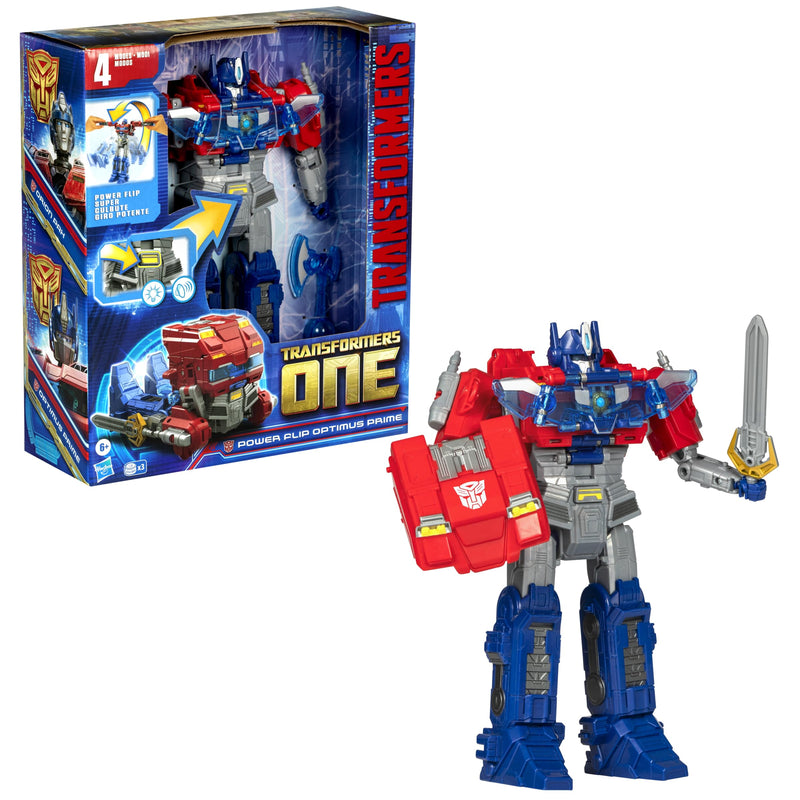 Transformers One Power Flip Optimus Prime (Orion Pax) Interactive Action Figure