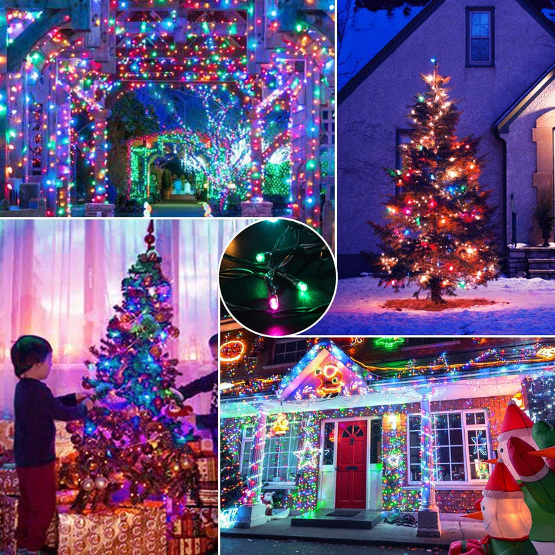 GlobaLink Christmas String Lights, Multicolor 20M/66FT 200LEDs Christmas Lights Outdoor, IP44 Waterproof Christmas Fairy Lights with 8 Lighting Modes for Xmas Decoration Indoor Outside Wedding Garden - Gift Guide
