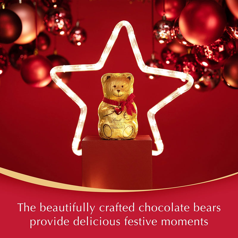 Lindt Milk Chocolate Teddy Gold Christmas Tree Decorations | Contains 6 Teddies, 60g | Stocking Filler for Him and Her | Gift Present for Adults and Kids - Gift Guide