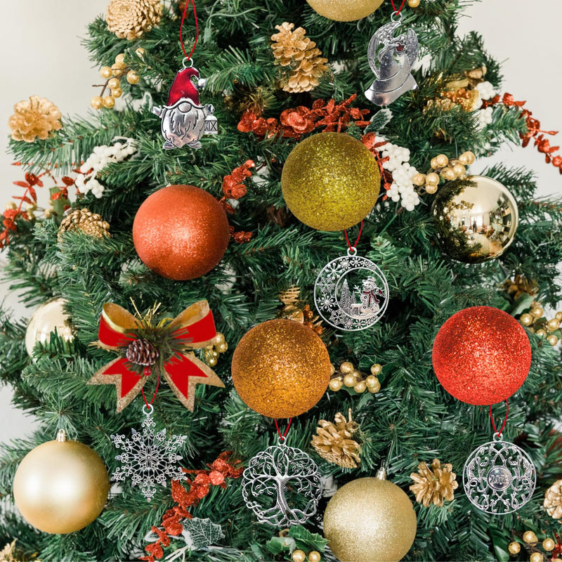 Orapink Christmas Ornament - Christmas Tree Hanging Decor, Holiday Hanging Decor, Xmas Tree Decoration, Metal Pendant for Christmas Tree Home Decor - (Snowman) - Gift Guide