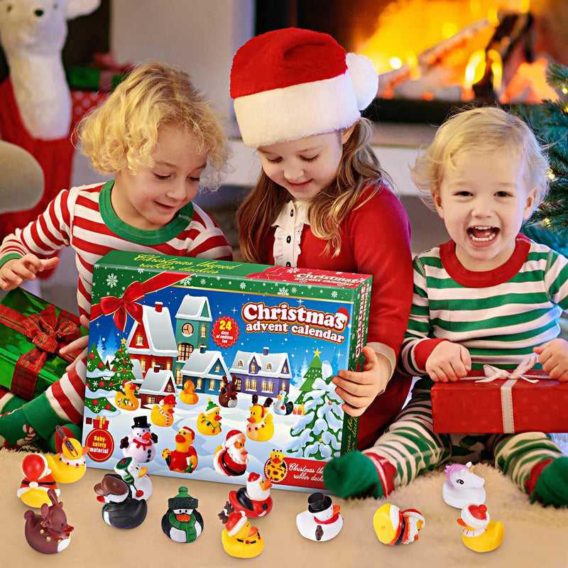 Gralal Advent Calendar 2024 Kids, Rubber Duck Bath Toys 24 Days Christmas Countdown Calendar 2024 Christmas Xmas Gifts for Kids Eve Gifts for 3-9 Year Old Girls Toys for 3-10 Year Old Boys - Gift Guide