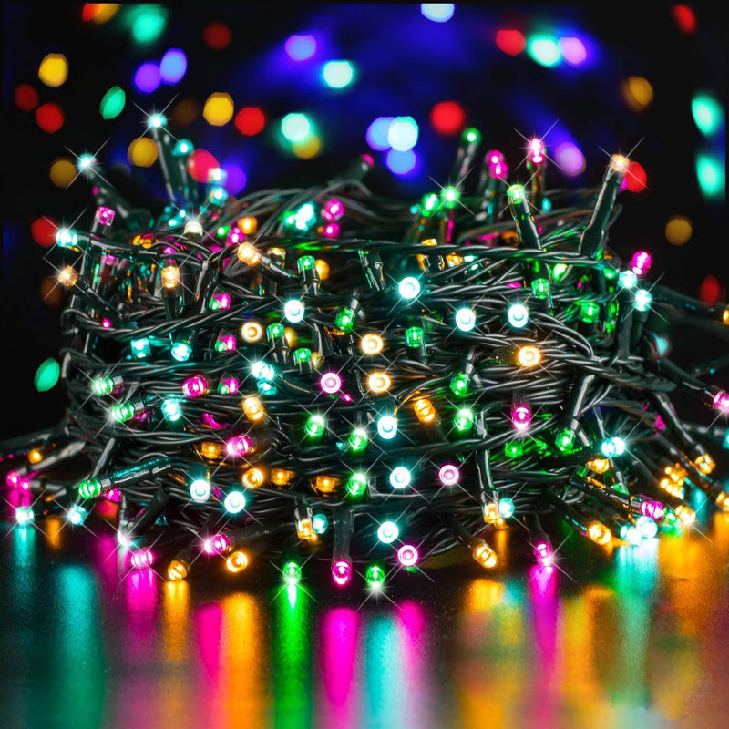 GlobaLink Christmas String Lights, Multicolor 20M/66FT 200LEDs Christmas Lights Outdoor, IP44 Waterproof Christmas Fairy Lights with 8 Lighting Modes for Xmas Decoration Indoor Outside Wedding Garden - Gift Guide