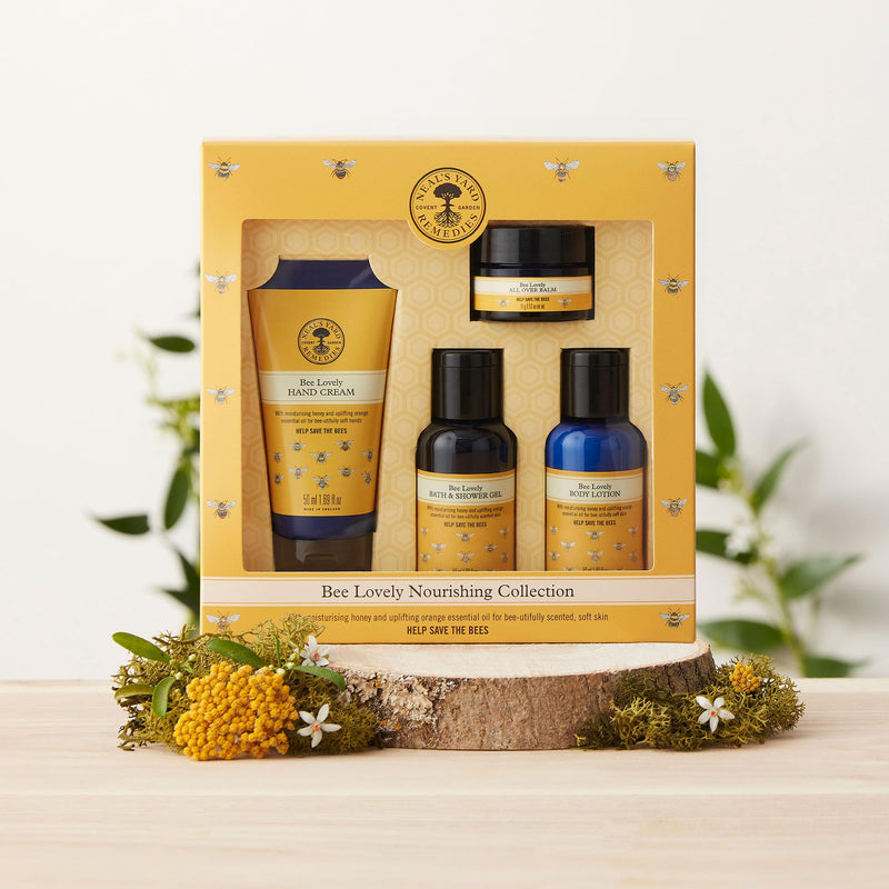 Neal's Yard Remedies | Bee Lovely Nourishing Collection | Set of Hand Cream, Shower Gel, Body Lotion & All Over Balm | Gifts for Women | Pack of 4 - Gift Guide