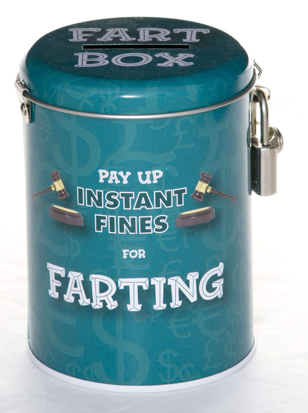 Boxer Gifts Farting Fines Tin – Funny Gifts for Men Husband Boyfriend – Novelty Dad Father’s Day – Secret Santa Christmas Stocking Filler Present, Stainless Steel, Blue, 14,5x9x9cm