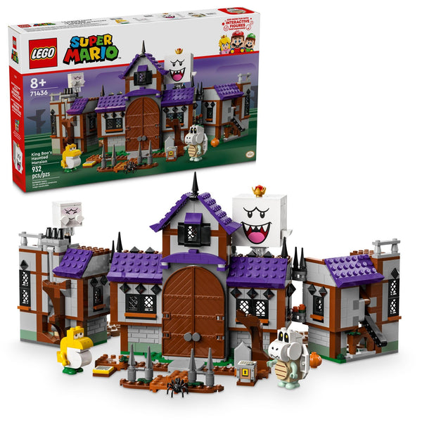 LEGO Super Mario King Boo’s Haunted Mansion, Halloween Building Toy for Kids Ages 8 and Up, Super Mario Toy with 4 Figures Including Baby Yoshi, Nintendo Gift for Boys, Girls and Gamers, 71436