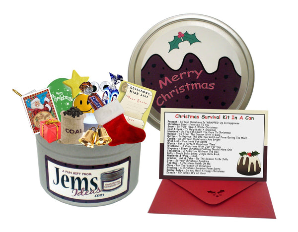 Survival Kit In A Can Christmas Secret Santa Stocking Filler Gift Set. Fun Xmas Present Idea - Gift Guide