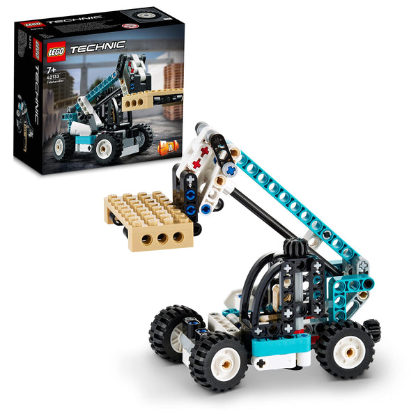 LEGO Technic Telehandler 42133 Model Building Kit; 2-in-1 Toy Designed for Kids Who Love Truck Toys; Rebuilds into a Tow Truck Toy Model; For Ages 7+ (143 Pieces)