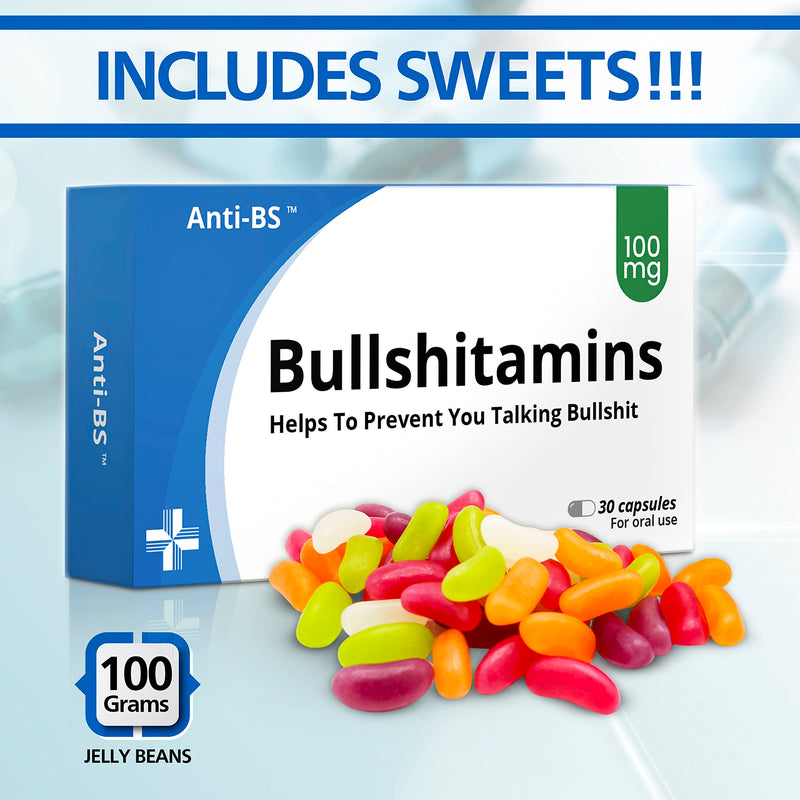 Funny Rude Joke Pill Tablets Box Prank with Jelly Beans Sweets Inside Gift for Men Him Secret Santa Christmas Stocking Filler April Fools Day Birthday Gifts for Women Boxes Presents for Boyfriend Dad - Gift Guide