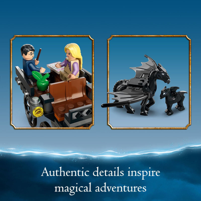 LEGO Harry Potter Hogwarts Carriage and Thestrals 76400 Building Toy Set from Order of The Phoenix Movie Featuring Luna Lovegood for Kids, Girls, and Boys Ages 7+ (121 Pieces)