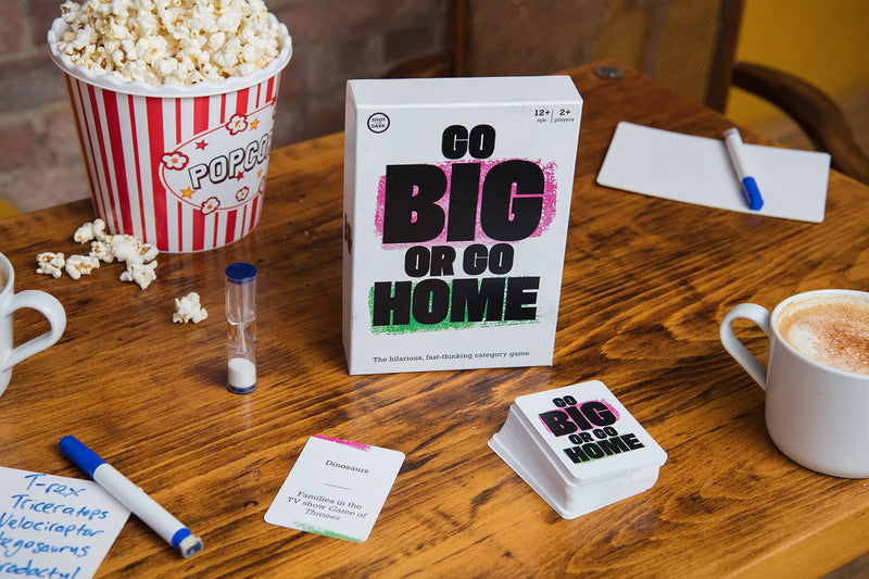 Go Big or Go Home: The Hilarious, Fast Thinking Category Game | For 2+ Players Ages 12+