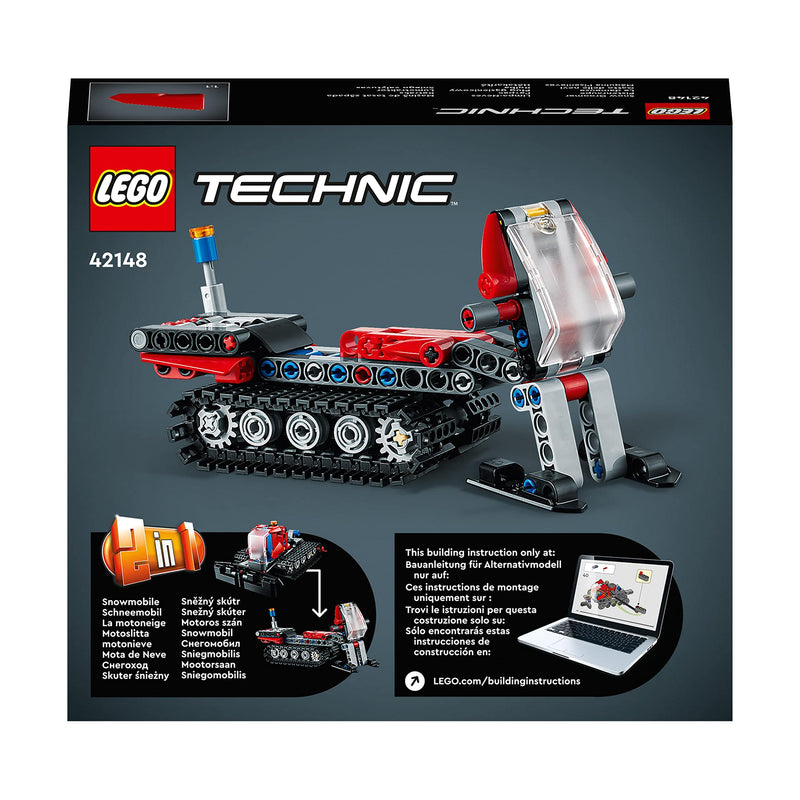 LEGO Technic Snow Groomer to Snowmobile 2in1 Vehicle Model Set, Engineering Toys, Winter Construction Toy for Boys and Girls 7+ Years Old, Birthday Gift Idea 42148
