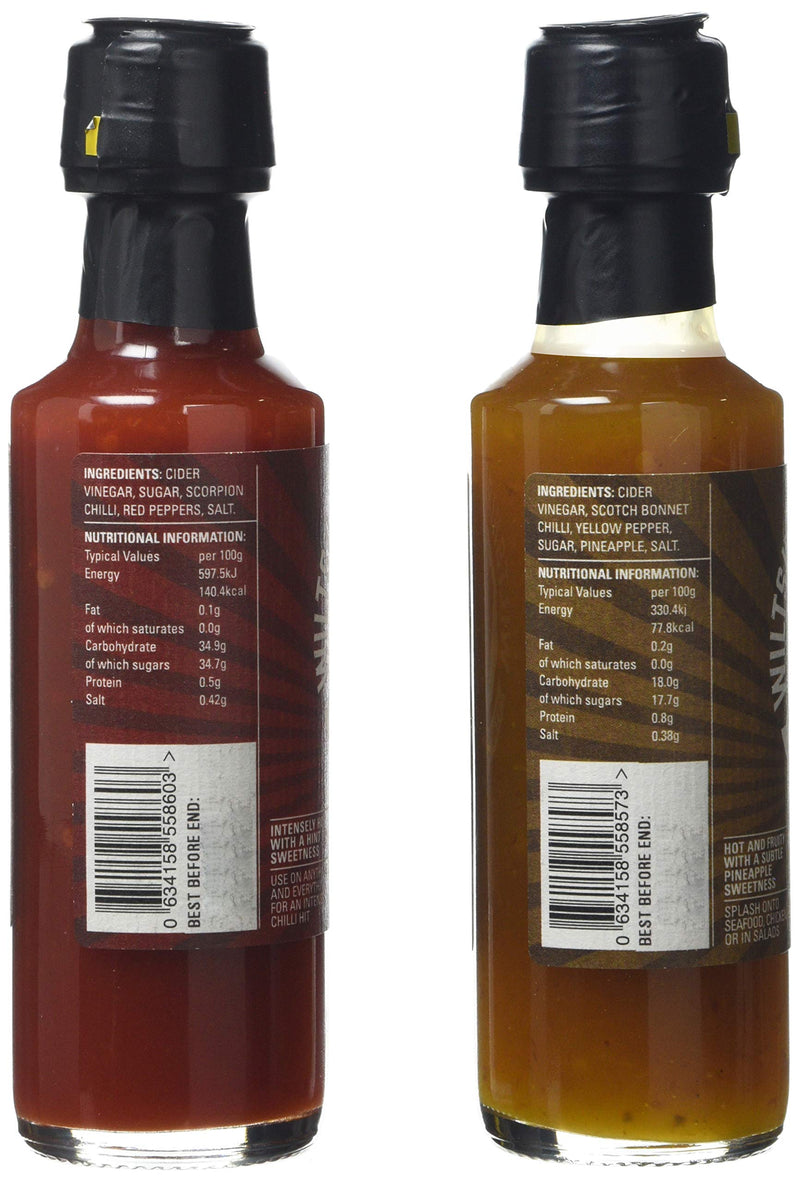 Wiltshire Chilli Farm Golden Bonnet and Trinidad Scorpion Extreme Hot Sauce Set(Pack of 1) - Gift Guide