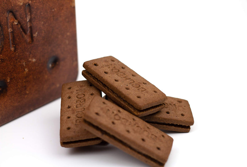 Giant Bourbon Biscuits Gift Set - Chocolate Biscuit Tin Christmas Gifts, Family Biscuits Box with Luxury Bourbon Chocolate Biscuits - Biscuit Hamper Gift Ideas, Chocolate Gifts for Men & Women, 400g