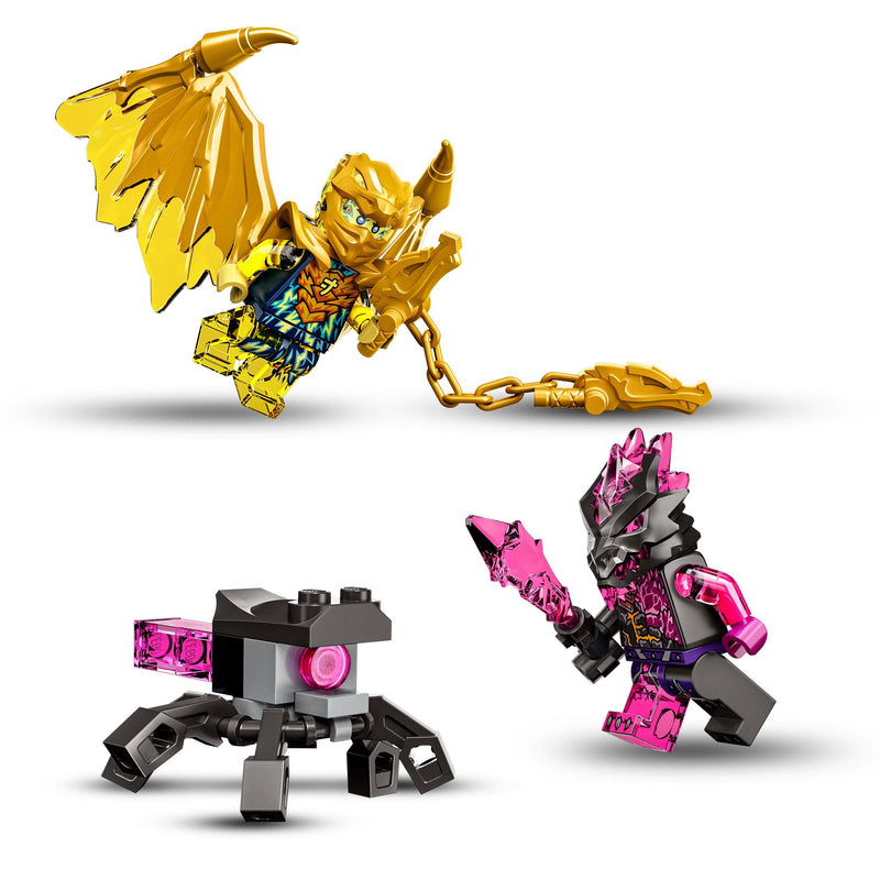 LEGO NINJAGO Jay’s Golden Dragon Motorbike 71768 Building Kit; Playset Featuring a Ninja Bike Toy and NINJAGO Golden Dragon Jay; Birthday Gift for Kids Aged 7+ (137 Pieces)