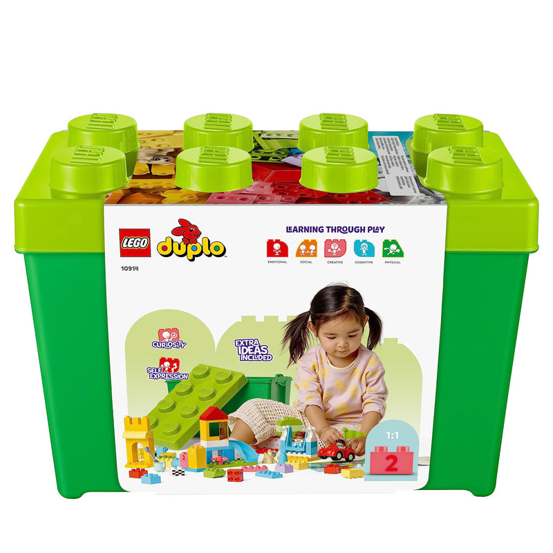 LEGO DUPLO Classic Deluxe Brick Box Building Set with Toy Storage, First Bricks Educational Learning Toys for Toddlers, Kids, Boys & Girls 1.5-3 Years Old, Birthday Gift Idea 10914