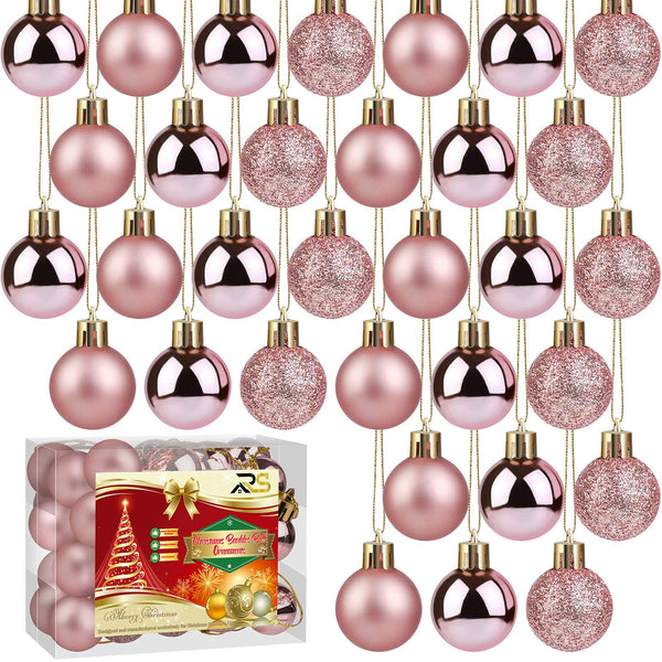 Ruisita 36 Pieces 30 mm Christmas Balls Decoration Shatterproof Christmas Tree Baubles Mini Christmas Hanging Ball for Holiday Wedding Party Decoration - Gift Guide