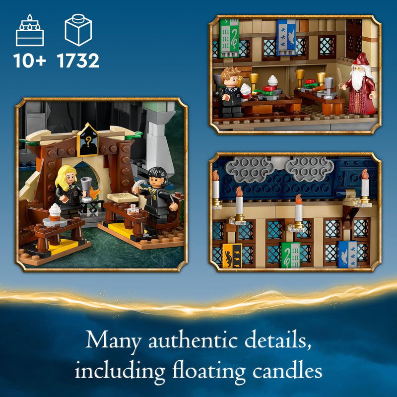 LEGO Harry Potter Hogwarts Castle: The Great Hall, Castle Toy Playset with 11 Minifigures, Harry Potter Collectible, Magical Gift for Boys, Girls or Any Fan, Harry Potter Toy for 10 Year Olds, 76435