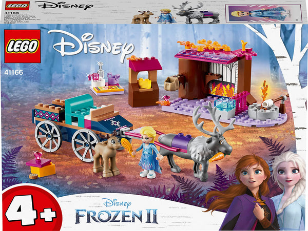 LEGO 41166 Disney Frozen 2 Elsa's Wagon Adventure, Preschool Toy for 4-7 Years Old with Princess Elsa Mini-Doll and Reindeer Figures plus Base Plate