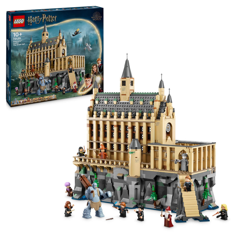 LEGO Harry Potter Hogwarts Castle: The Great Hall Set, Collectible Toy Playset for Kids, Boys & Girls, with 11 Minifigures Incl. Hermione Granger and Ron Weasley, Wizarding World Gift for Fans 76435