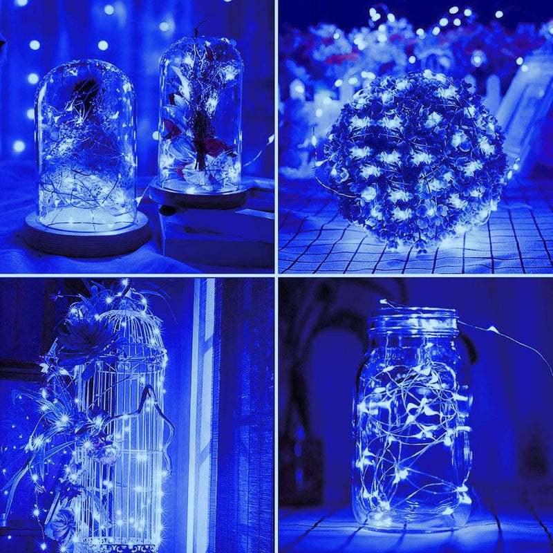 Lezonic Fairy Lights Mains Powered, 220LED/25M Low Voltage String Lights with Remote Timer, 8 Modes Fairy Lights Plug in Decorative Lights for Indoor/Outdoor Garden Party Wedding Christmas (Blue) - Gift Guide