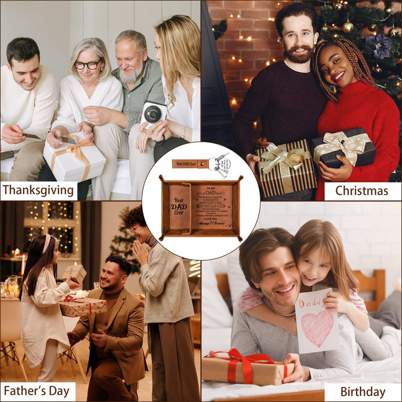 Valentines Gifts for Him, Anniversary Bedside Organiser Gifts for Him Boyfriend Husband, Leather Valet Tray Christmas Husband Gifts from Wife, I Love You Gift for Him Men Birthday Valentines Day Gifts
