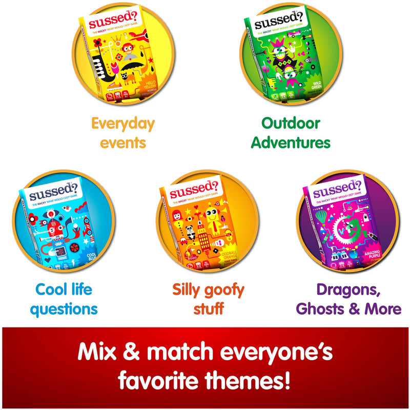 SUSSED The Wacky Social Card Game | How Well Do You Know Each Other? | For Kids & Families | Great Stocking Filler Hello Yellow Deck - Gift Guide