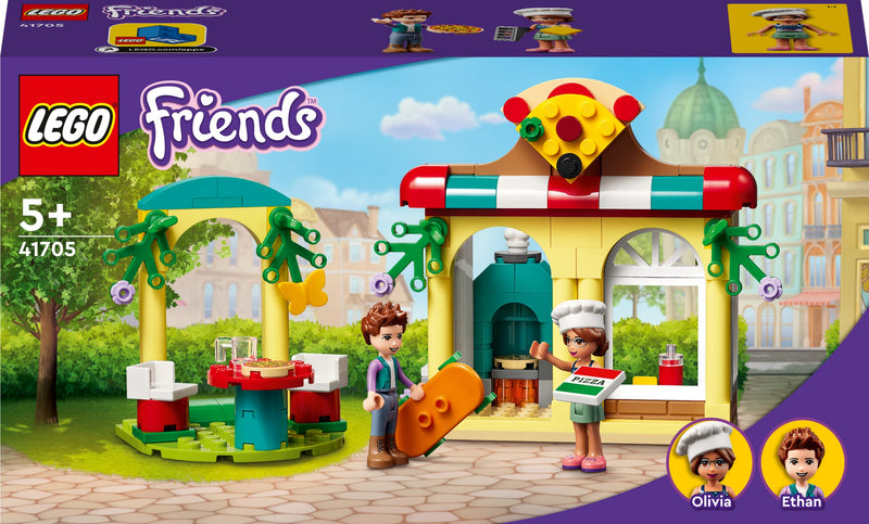 LEGO Friends Heartlake City Pizzeria 41705 Building Kit; Includes Friends Characters Olivia and Ethan; Pizza-Play Creative Gift for Kids Aged 5+ (144 Pieces)