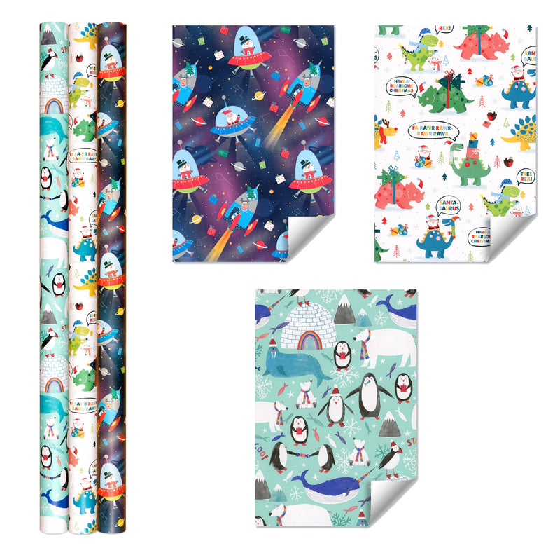 6 X 7M Cute Christmas Gift Wrapping Paper Roll (42 Meters) Ideal for Xmas, Festive Season - Made in Uk - Gift Guide