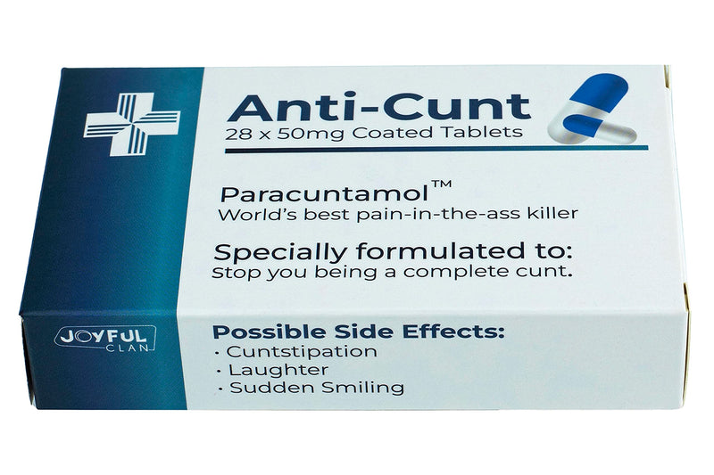 Funny Joke Pill Box Prank Gag Gifts for Men Funny Valentines Gifts for Him Secret Santa Novelty Stocking Filler Birthday Gifts for Women Rude Silly Presents for Boyfriend Dad (Anti-C*nt) - Gift Guide