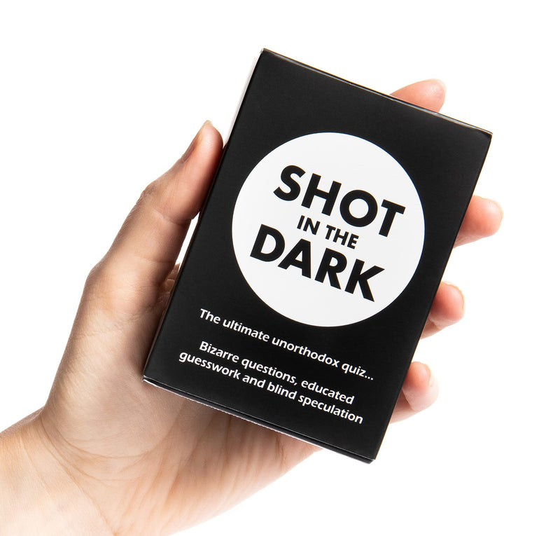 Shot in the Dark: The Ultimate Unorthodox Quiz Game | 2+ players | Adults & Kids