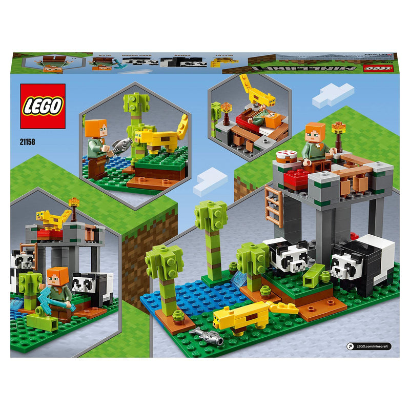 LEGO 21158 Minecraft The Panda Nursery Building Set with Alex & Animal Figures, Toys for Boys and Girls 7 plus Years Old