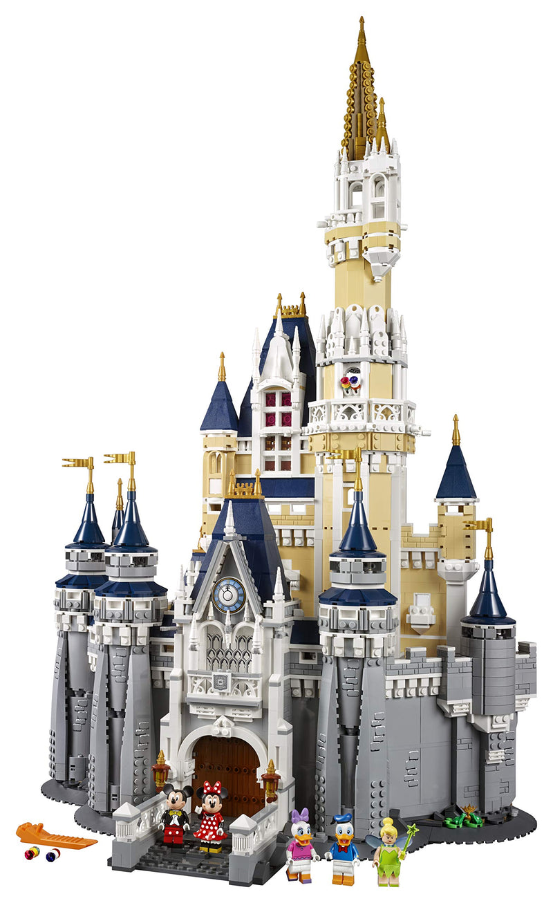 LEGO 71040 The Disney Cinderella Castle Buildable Castle Toy, Set with Mickey & Minnie Mouse, Daisy and Donald Duck plus Tinkerbell Minifigures