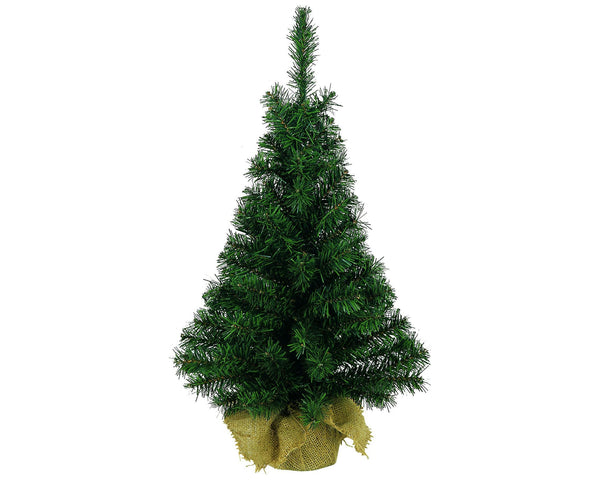 Kaemingk Everlands Mini Tree In Jute Bag 60cm Artificial Christmas Tree - Gift Guide