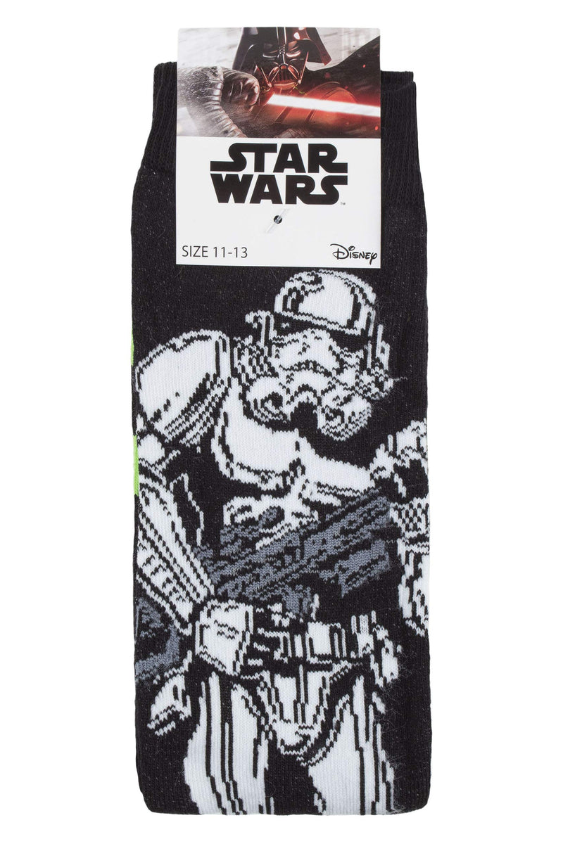 SockShop Men's 4 Pair Star Wars Darth Vader, Boba Fett, Emperor and Storm Trooper Socks 6-11 Assorted