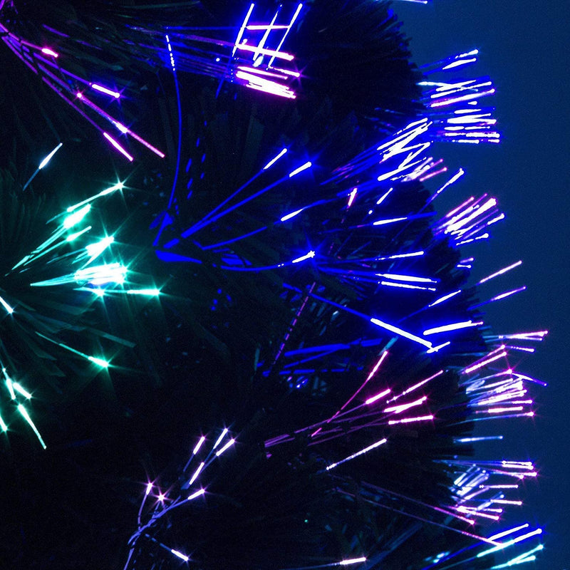 Abaseen 4ft Green Artificial Fibre Optic Christmas Tree | Xmas Tree with Color Changing Multicolor Fibre Optic for Indoor Decoration - Gift Guide