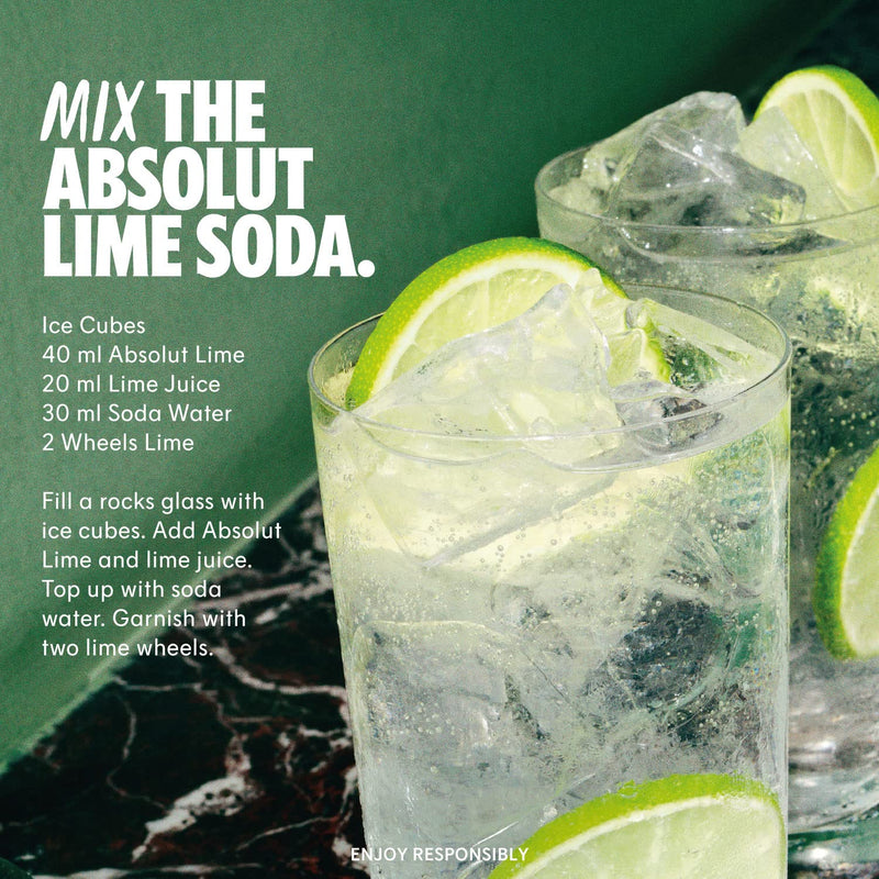 Absolut Mix Miniature Pack with Original, Citron, Lime, Vanilia and Raspberri Flavoured Swedish Vodka, 5 x 5cl