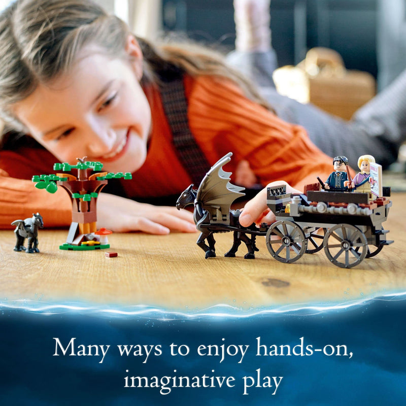 LEGO Harry Potter Hogwarts Carriage and Thestrals 76400 Building Toy Set from Order of The Phoenix Movie Featuring Luna Lovegood for Kids, Girls, and Boys Ages 7+ (121 Pieces)