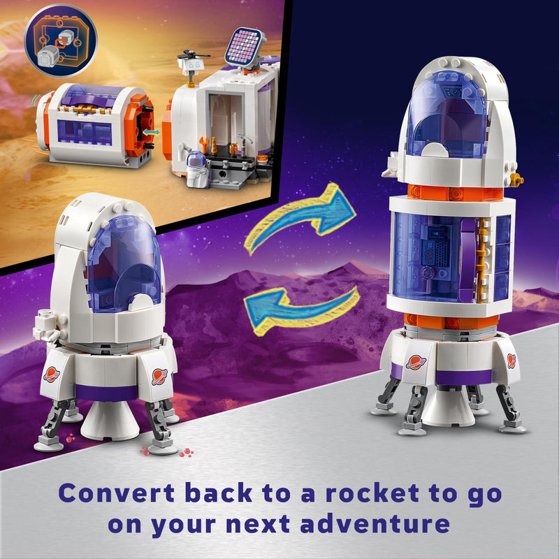 LEGO Friends Mars Space Base and Rocket, Vehicle Set with Rover and Spaceship Toy for 8 Plus Year Old Girls & Boys, Includes 4 Mini-Doll Characters, Gift Idea for Kids Who Love Science Toys 42605