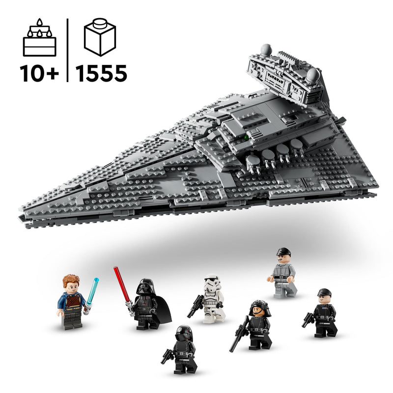 LEGO Star Wars Imperial Star Destroyer Starship Building Toy, Collectible A New Hope Set Includes a Darth Vader Character Minifigure, Birthday Gift for 10 Plus Year Old Kids, Boys & Girls 75394