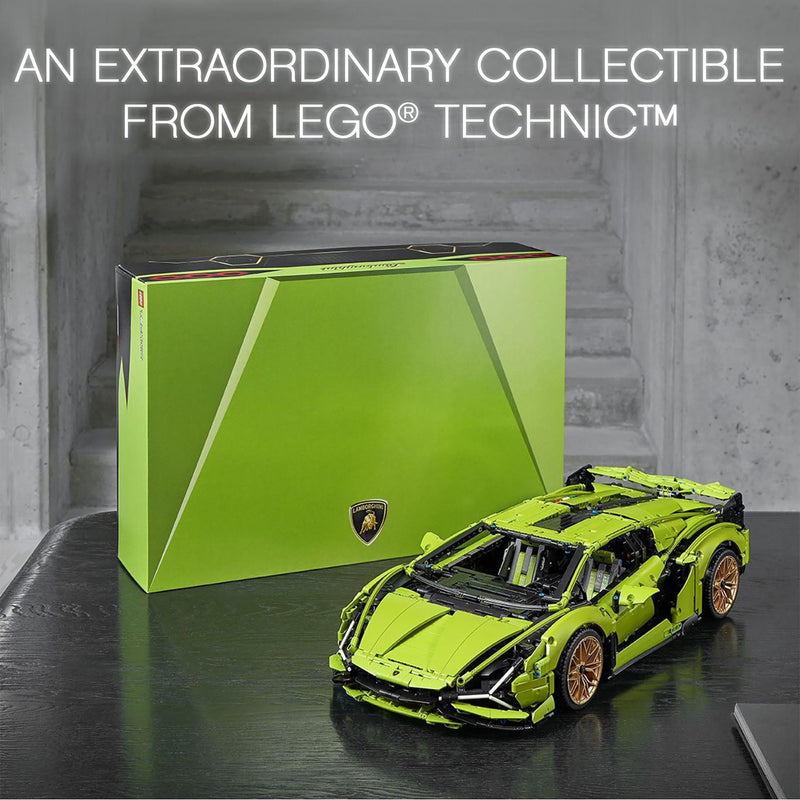 LEGO Technic Lamborghini Sián FKP 37 Race Car Model Building Kit for Adults, Idea for Men and Women, Advanced Collectible Set 42115