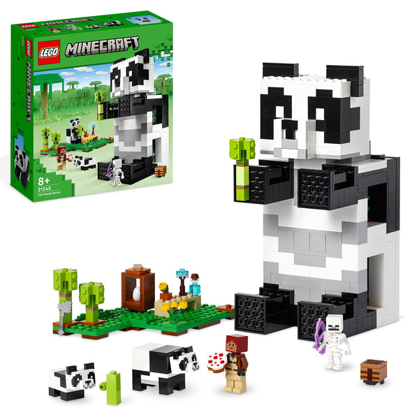 LEGO Minecraft The Panda Haven Set, Movable Toy House with Baby Pandas Animal Figures, Toys for 8 Plus Years Old Kids, Boys and Girls, Gift Idea 21245