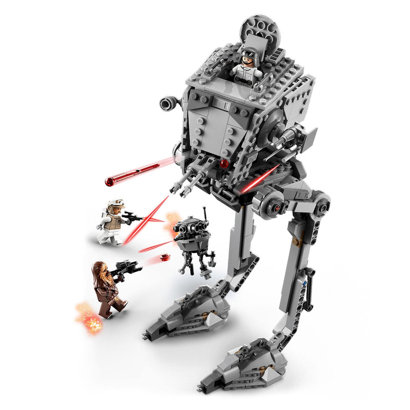 LEGO 75322 Star Wars Hoth AT-ST Walker Building Toy for Kids with Chewbacca Minifigure and Droid Figure, The Empire Strikes Back Model